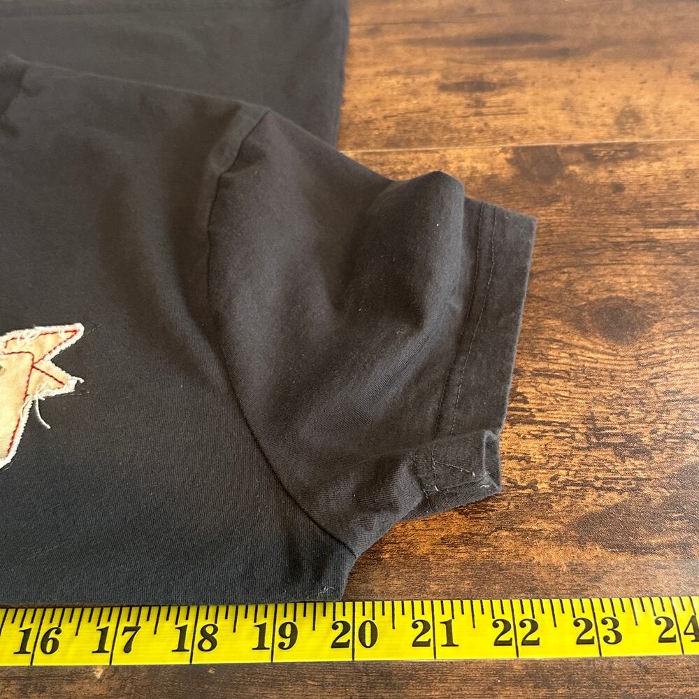 Hard Rock Cafe Shirt Medium Dark Brown Houston TX Pure Cotton Retro Rockabilly - Picture 4 of 8